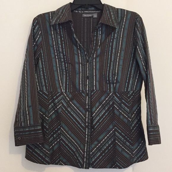 Apt. 9 Button Down Top - Picture 1 of 5